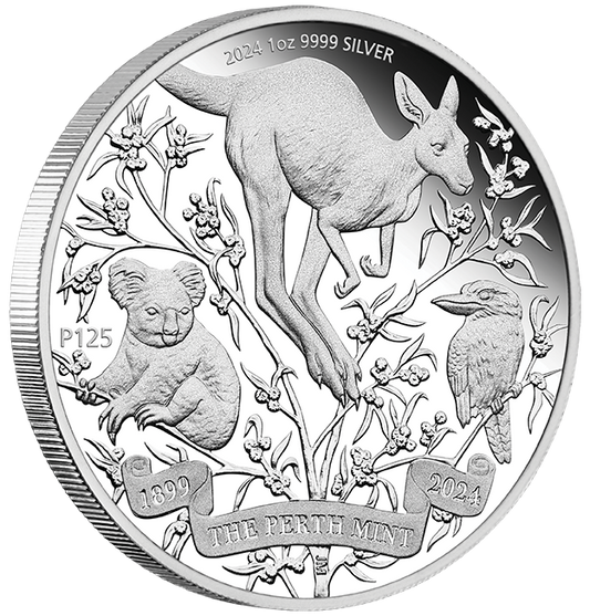 The Perth Mint's 125th Anniversary 2024 1oz Silver Proof Coin