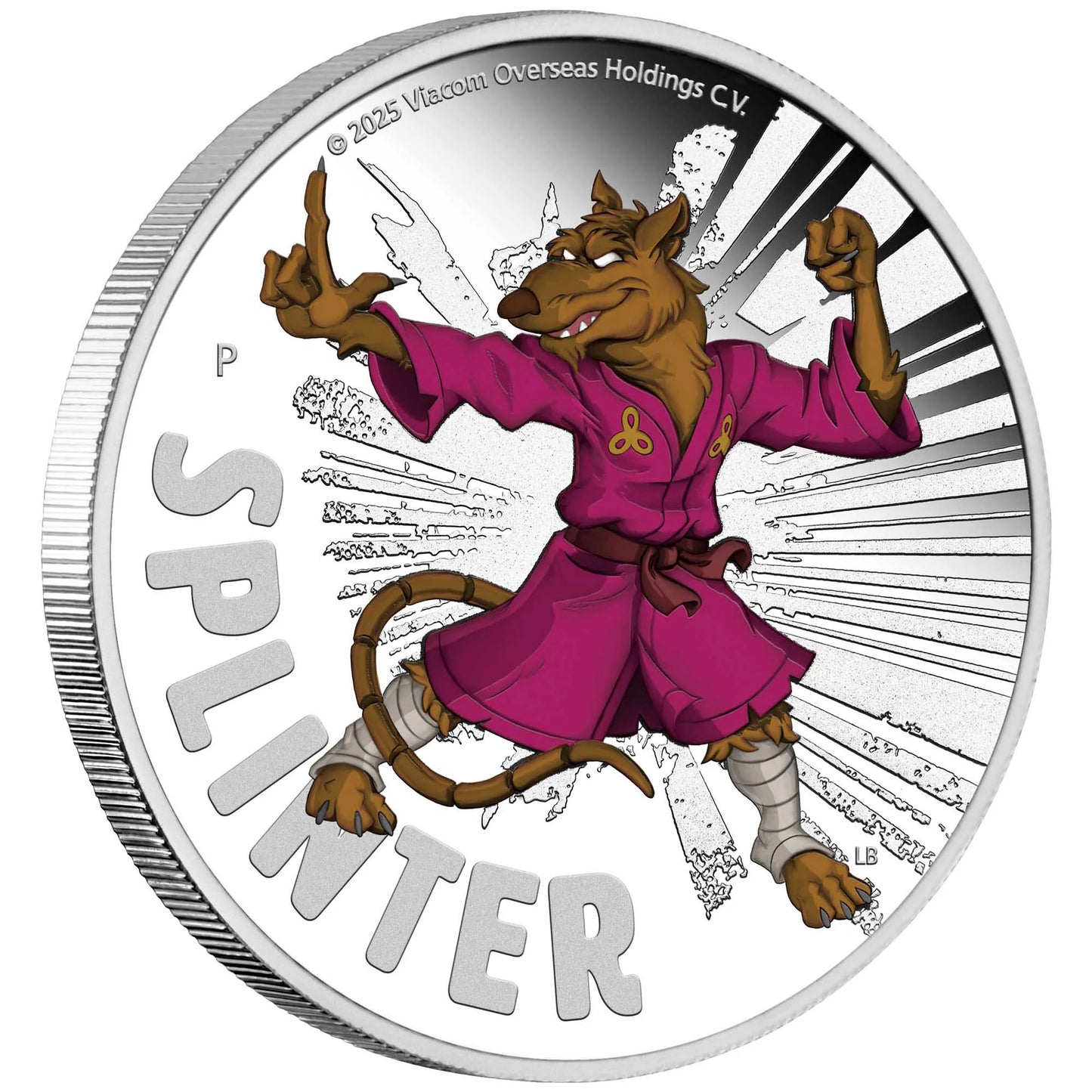 Teenage Mutant Ninja Turtles - Splinter 2025 1oz Silver Proof Coloured Coin