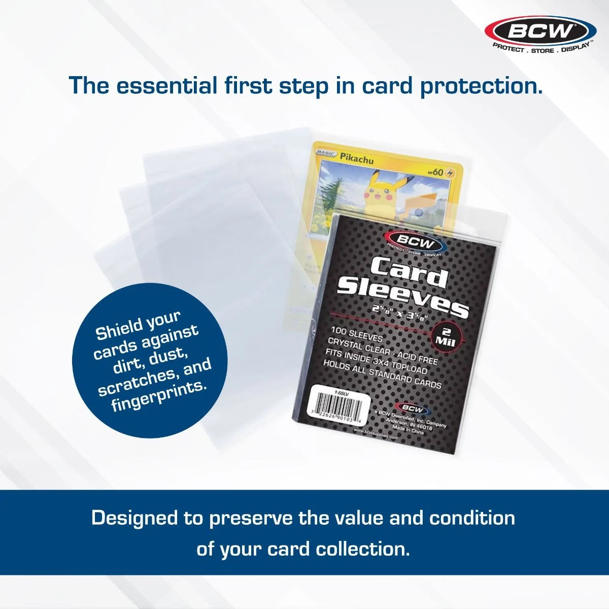 Card Sleeves - Standard 100pc (BCW)