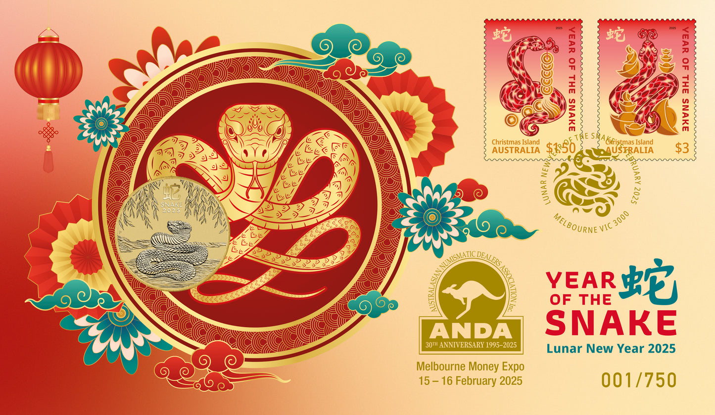 Melbourne Money Expo 2025 - Year of the Snake $1 (PM) PNC