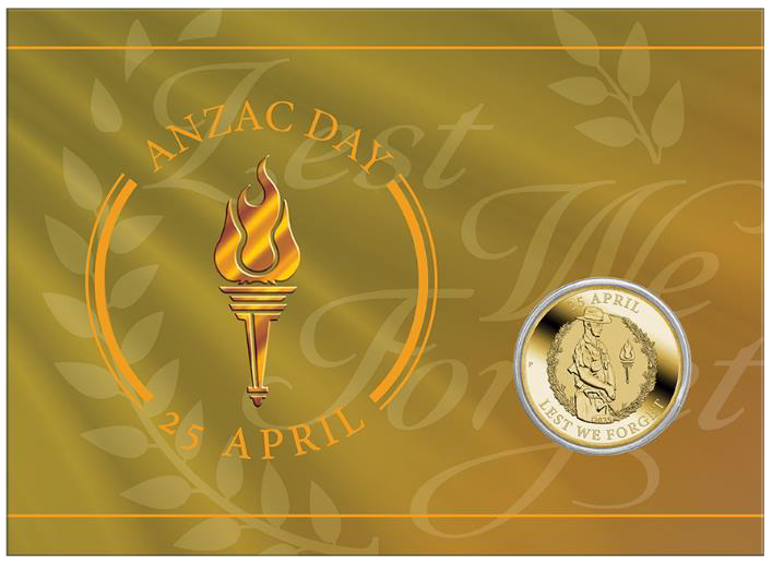 ANZAC Day 2025 $1 Coin in Card