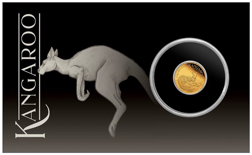 Australian Kangaroo Mini Roo - 2025 0.5g Gold Proof Coin in Card