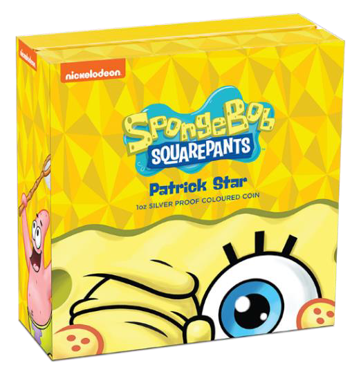 SpongeBob SquarePants - Patrick Star - 2025 1oz Silver Proof Coloured Coin