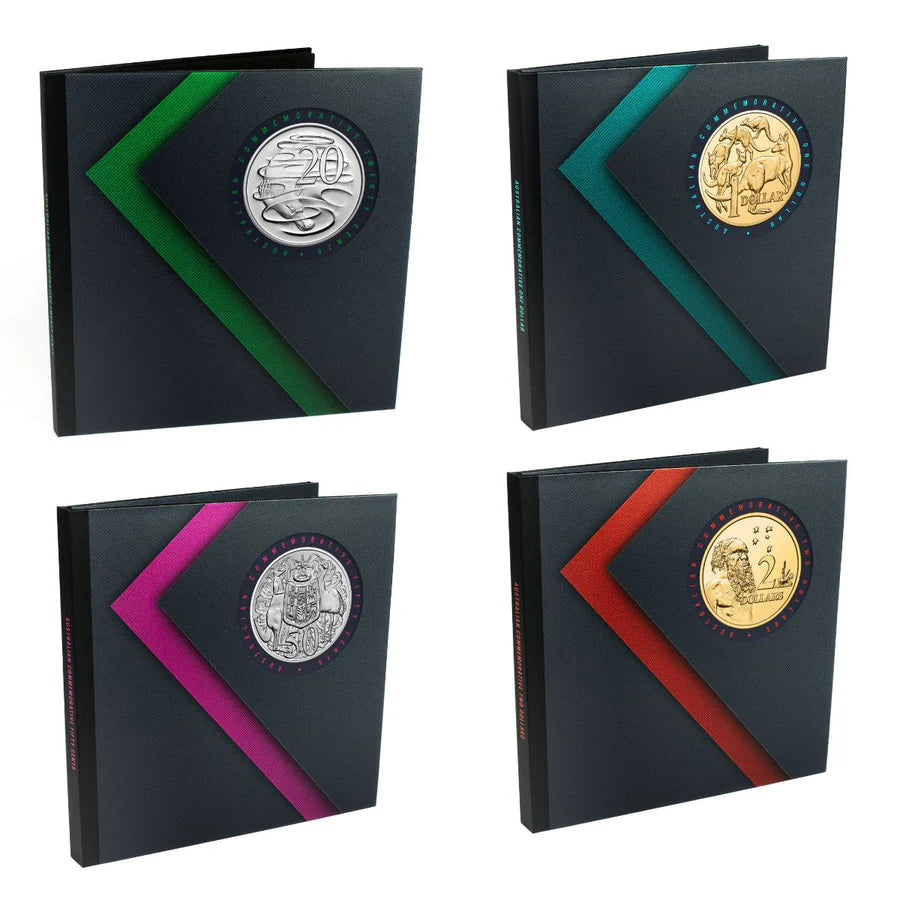 Australian 20c-$2 Circulating Commemorative Coin 4-Folder Set