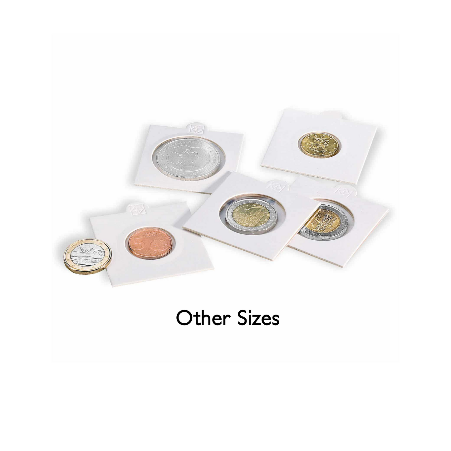 Coin Holder 2x2s Staple - Pack of 100 (Lighthouse TACK) - Other Sizes