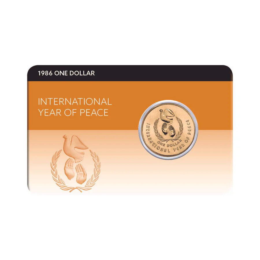 1986 $1 International Year of Peace Coin Pack