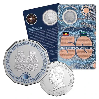 NAIDOC Week 2024 50c Coloured Uncirculated Coin