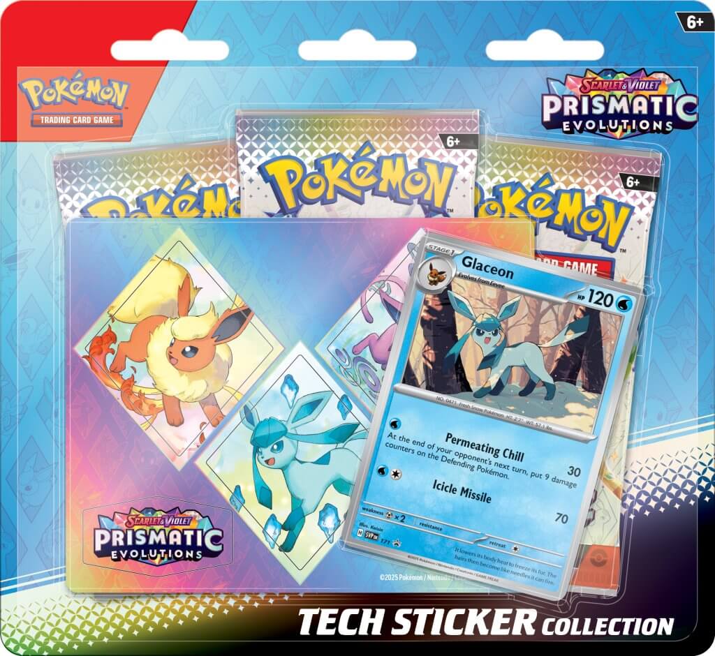 Scarlet & Violet 8.5 Prismatic Evolutions Tech Sticker Collection