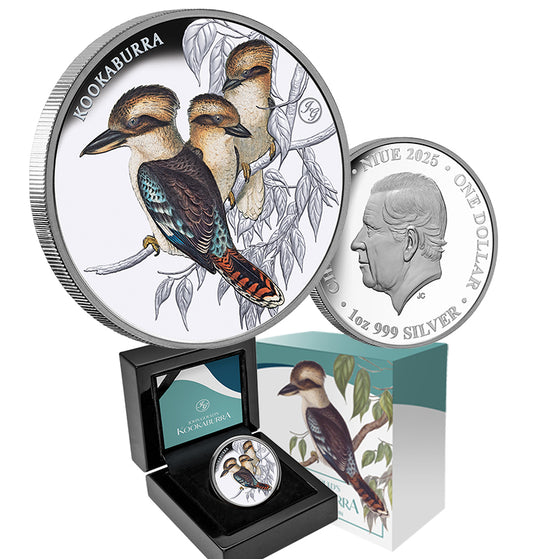 Birds of Australia 2025 $1 Kookaburra 1oz Silver Proof Coin (with John Gould Privy Mark)