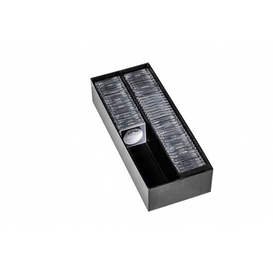 LOGIK Archive Storage Box - Black - Holds 80 quadrums or 160 2x2s