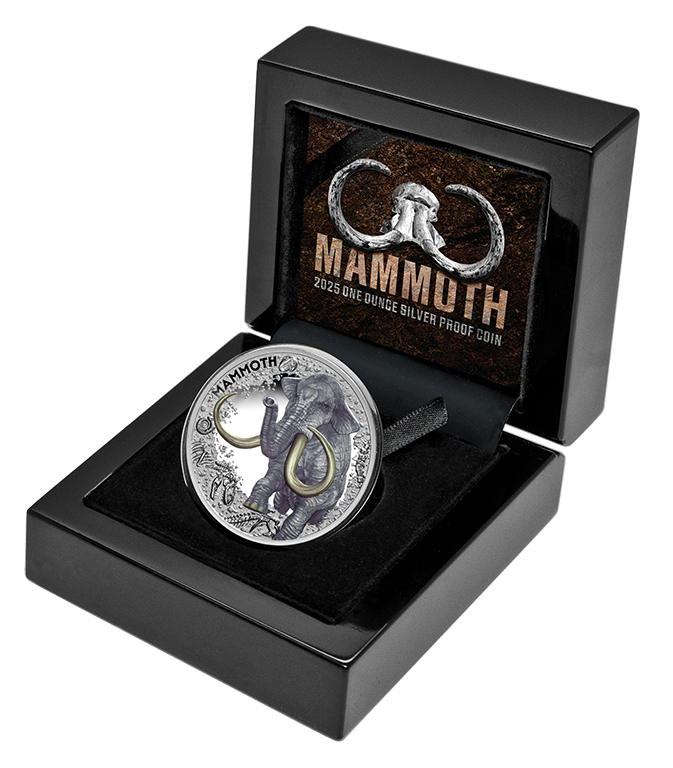 Mammoth 2025 $1 1oz Silver Proof Coin