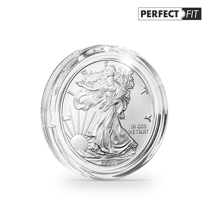 Coin Capsules Perfect Fit (Lighthouse ULTRA Perfect Fit) - Sizes for Silver Bullion