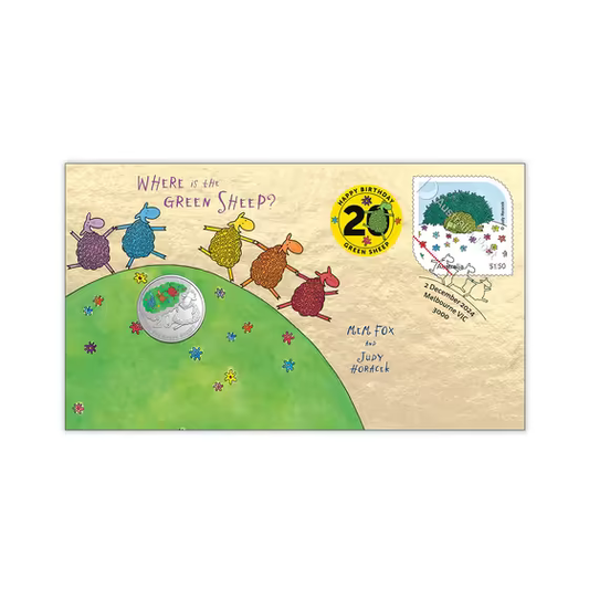 Where is the Green Sheep? 20th Anniversary 2024 20c Postal Numismatic Cover (RAM PNC)