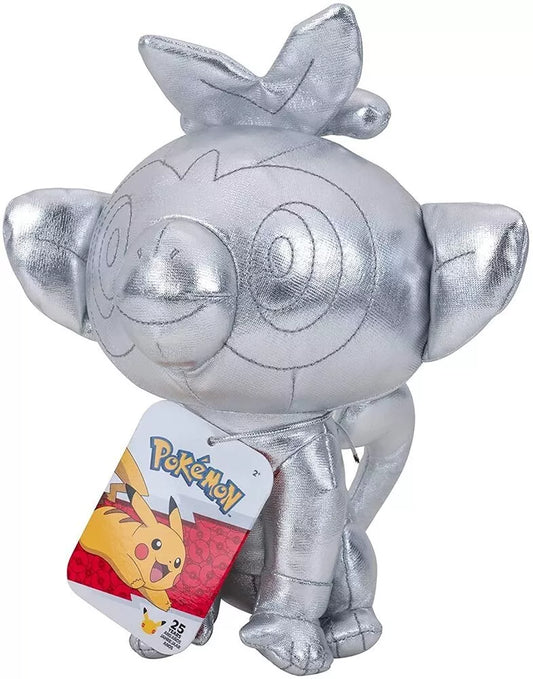 Pokemon Grookey 25th Anniversary Silver 8" Plush