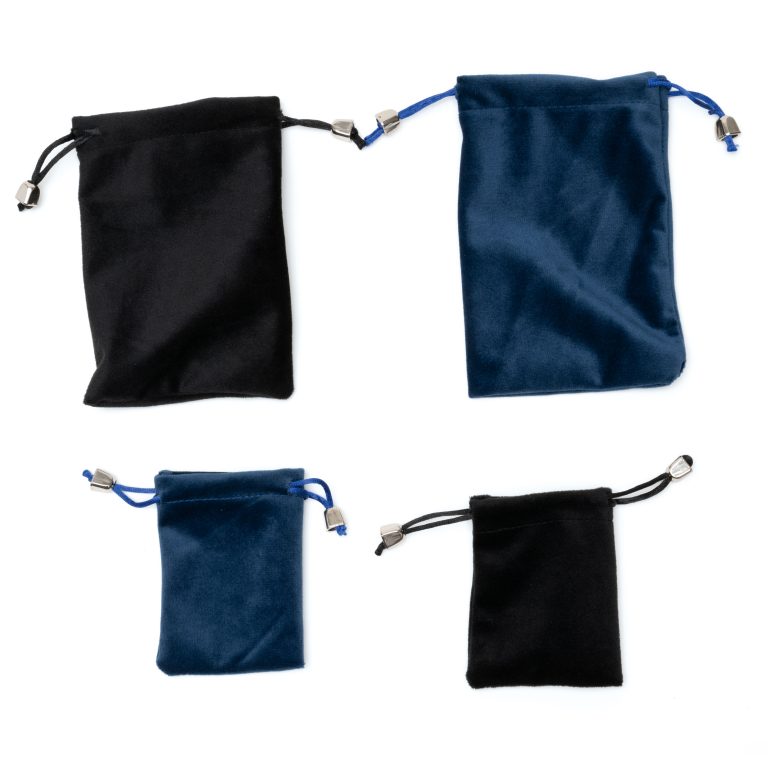 Velour Coin Pouch - Large, Blue 1pk